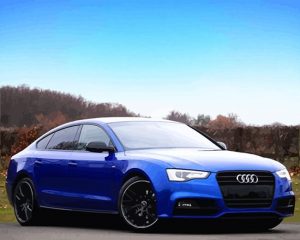 Blue Audi Car Paint By Numbers