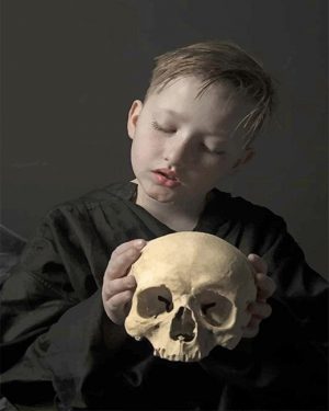 Boy With Skull Paint By Numbers