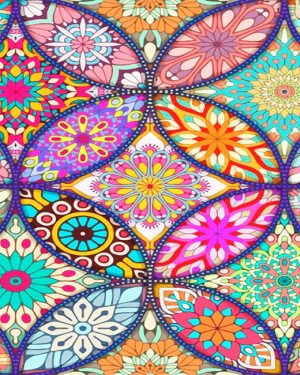 Colorful Mandala Paint By Numbers