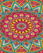 Colorful Mandala Paint By Numbers