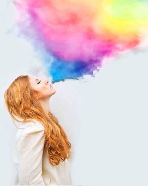 Rainbow Girl Paint By Numbers