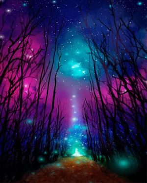 Galaxy Forest Paint By Numbers
