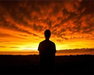 Man Silhouette Paint By Numbers