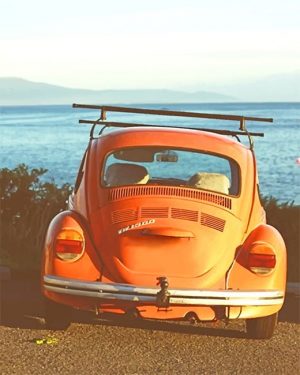 Orange Volkswagen Car Paint By Numbers