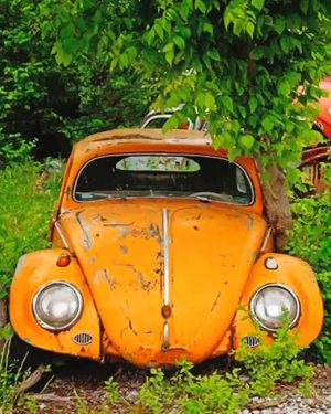 Old VW Car Paint By Numbers