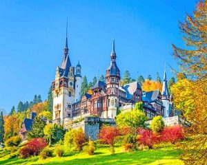 Peles Castle Romania Paint By Numbers