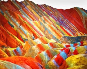 China Rainbow Mountains NEW Paint By Numbers