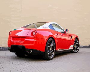 Red Sport Car Paint By Numbers
