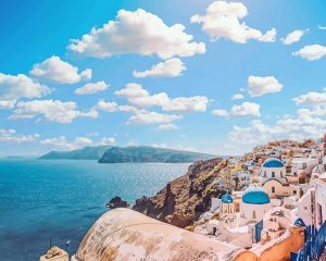 Santorini Greece Paint By Numbers