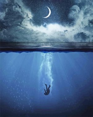 Falling In Water Paint By Numbers