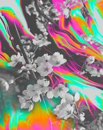 Abstract Colorful Flowers NEW Paint By Numbers