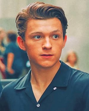 Tom Holland Wearing Black NEW Paint By Numbers