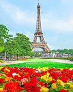 Trocadero Paris Garden Paint By Numbers