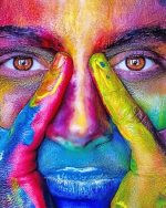 Colorful Woman Face Paint By Numbers