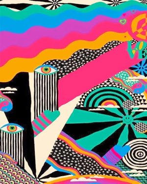 Abstract Weird Eyes NEW Paint By Numbers