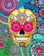 Mandala Sugar Skull Paint By Numbers