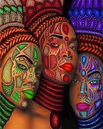 African Art Women NEW Paint By Numbers