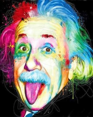 Albert Einstein Rainbow NEW Paint By Numbers