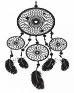 Black Dream Catcher Paint By Numbers