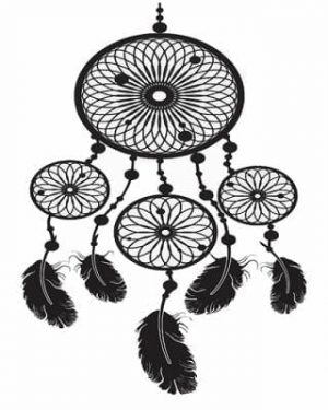 Black Dream Catcher Paint By Numbers