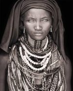 Black And White African Woman Paint By Numbers