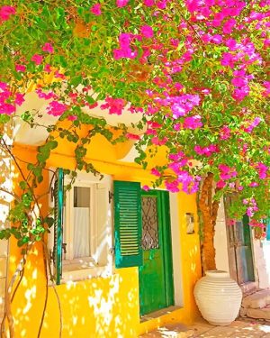 Colored House Door Greek NEW Paint By Numbers