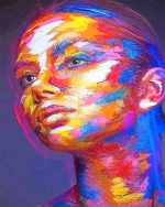 Colorful Face Woman NEW Paint By Numbers