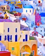 Greece Houses Paint By Numbers