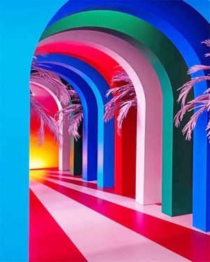 Colorful Arches Paint By Numbers