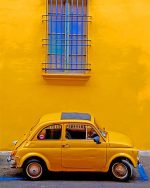 Yellow Mini Car Paint By Numbers
