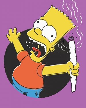 Bart Simpson Paint By Numbers