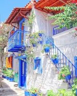 Greek Houses Paint By Numbers