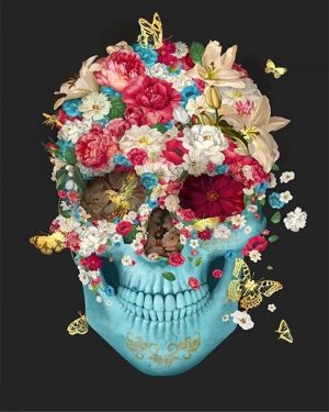 Floral Skull Paint By Numbers