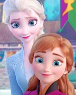 Anna And Elsa Paint By Numbers
