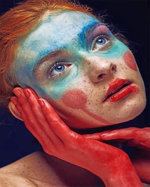 Ginger Clown Girl Paint By Numbers