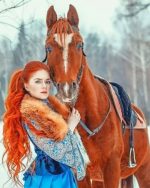 Girl With Horse Paint By Numbers