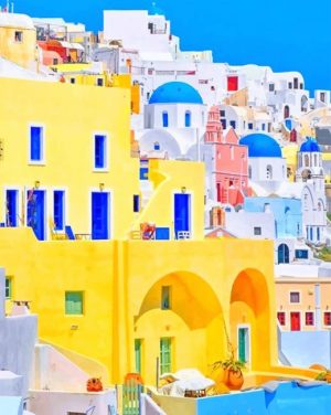 Greece Island Paint By Numbers