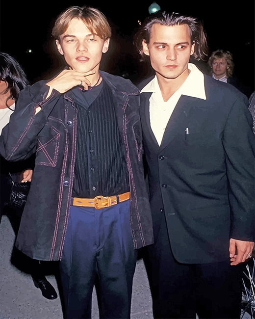 Johnny Depp And Leonardo Dicaprio Paint By Numbers
