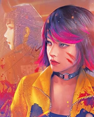 Kelly Free Fire Paint By Numbers
