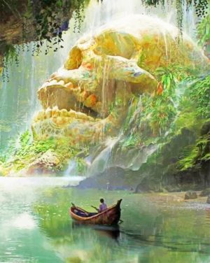 Skull Cave Paint By Numbers