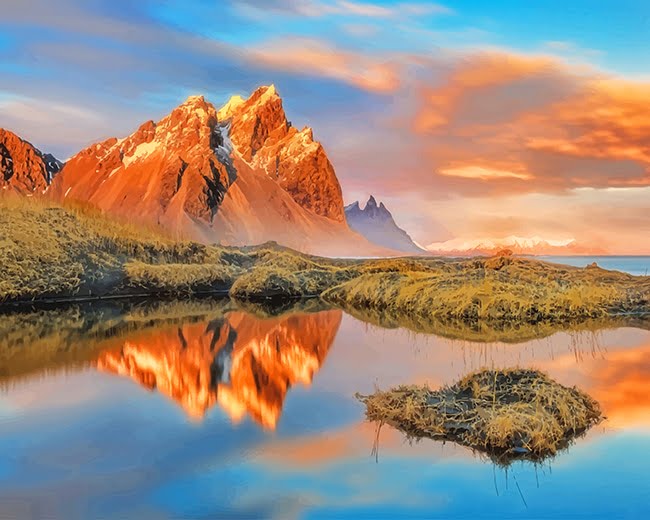 Vestrahorn Mountain Paint By Numbers