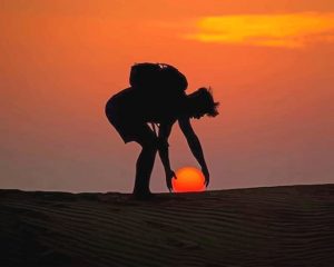 Man Catching The Sun Paint By Numbers