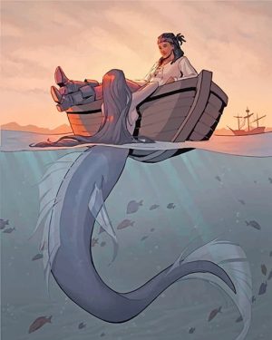 Mermaid And Pirate Paint By Numbers
