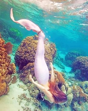 Mermaid In The Water Paint By Numbers
