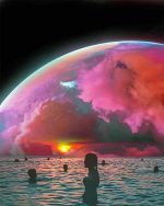 Space Beach Paint By Numbers