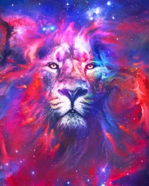 Nebula Lion Paint By Numbers