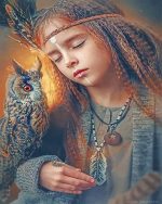 Native Gil And Owl Paint By Numbers