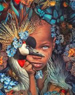 Peacock African Boy NEW Paint By Numbers