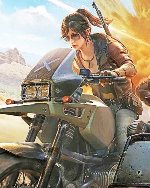 Lara Croft Pubg Paint By Numbers