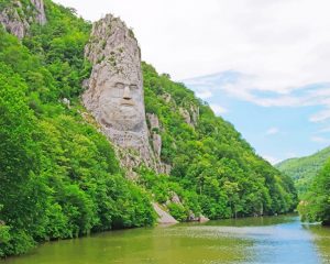 Rock Sculpture Of Decebalus Paint By Numbers